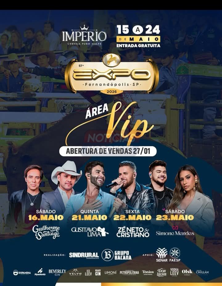 Expo Fernandópolis 2026 abre venda da Área VIP e promete edição histórica