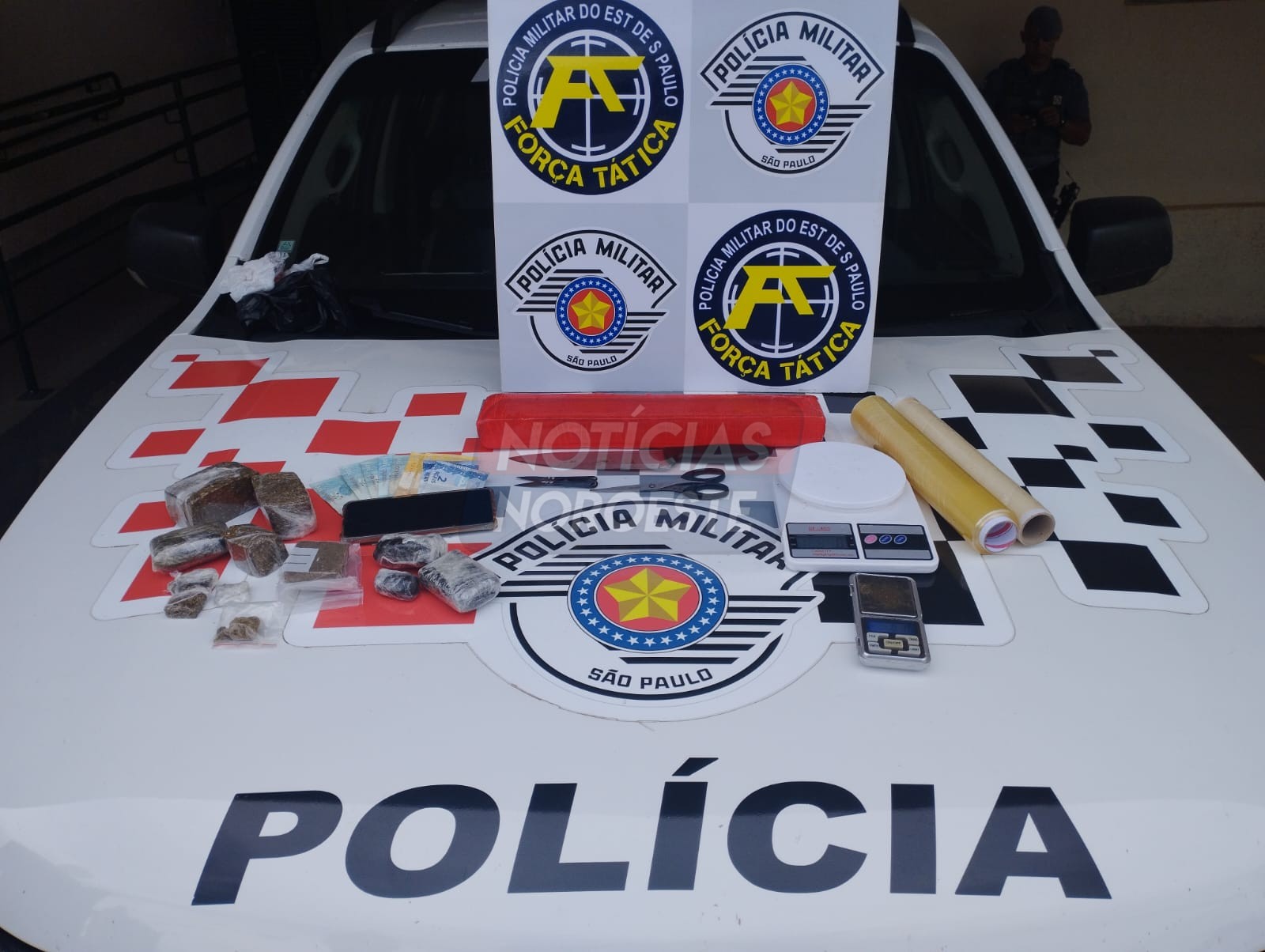 Tráfico é desmantelado pela Força Tática em Fernandópolis; suspeito é preso com mais de 2 kg de drogas