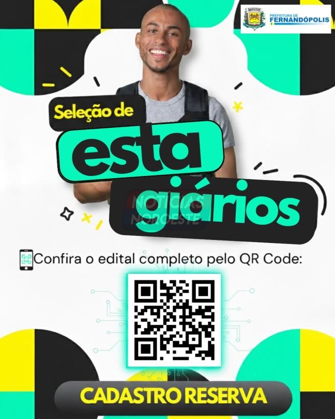Prefeitura de Fernandópolis fará processo seletivo para estagiários
