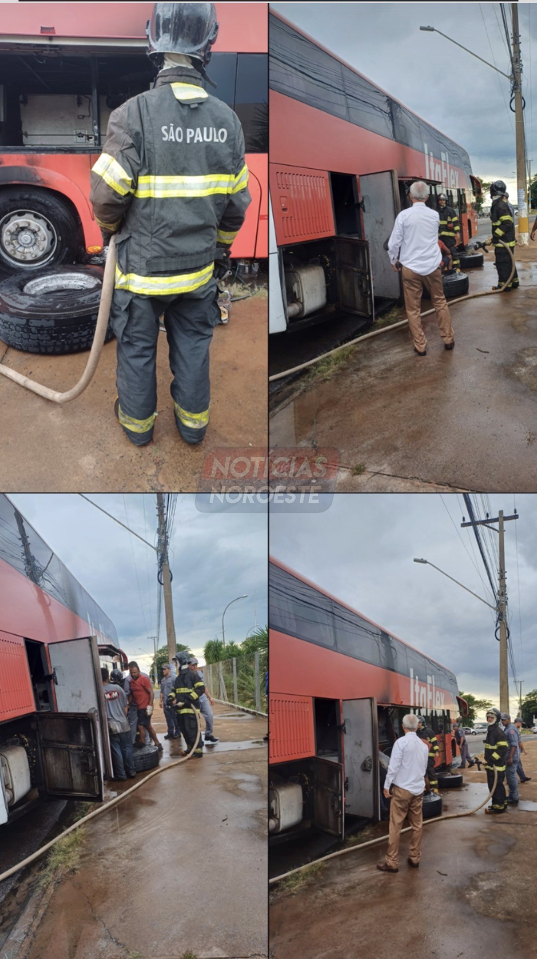 Incêndio em ônibus da Itamarati causa pânico e mobiliza forças de segurança