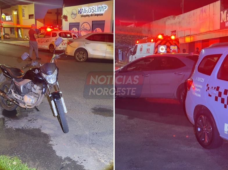 Motociclista fica gravemente ferido em acidente no bairro Ubirajara, em Fernandópolis