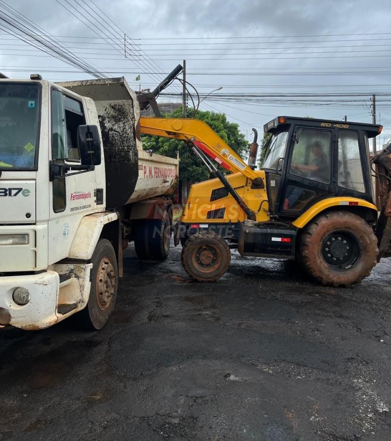 Fernandópolis intensifica limpeza urbana após temporais e entra em alerta para novas chuvas